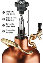 Load image into Gallery viewer, GrowlerWerks uKeg Pressurized Growler - Copper-Plated - 64 fl. oz.
