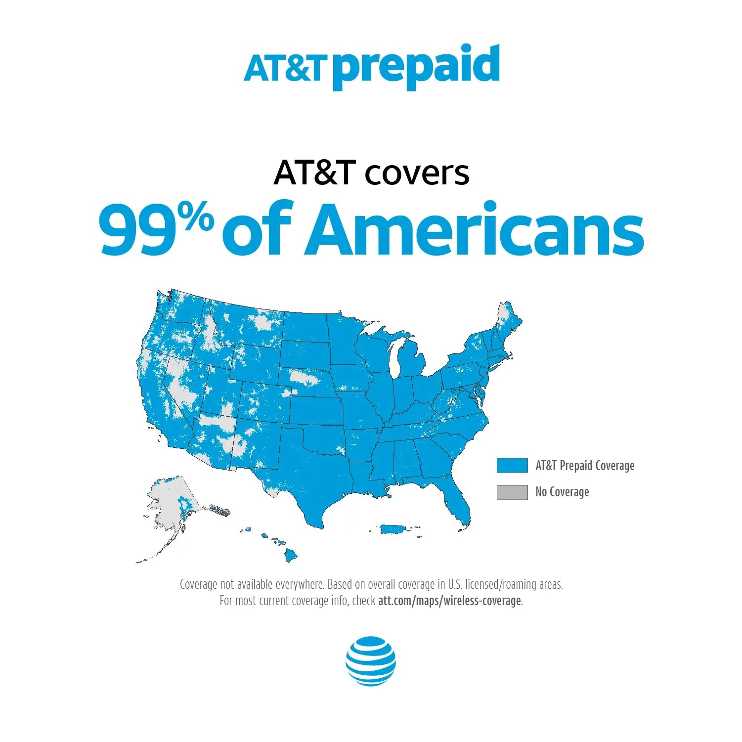 USA, Canada & Mexico Prepaid Travel eSIM Card - AT&T