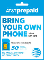Load image into Gallery viewer, AT&amp;T USA Prepaid Travel SIM Card Unlimited Data and Talk
