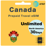 Load image into Gallery viewer, Canada Travel eSIM Card 25GB Data - AT&amp;T (iPhone ONLY)
