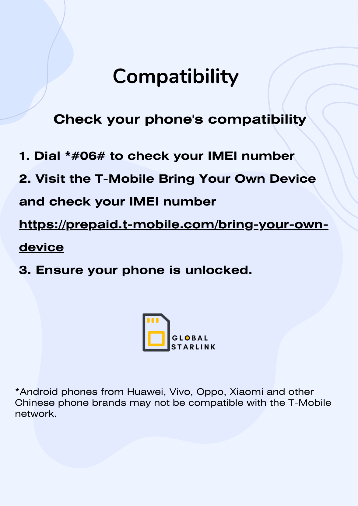 USA & Hawaii Prepaid Travel eSIM Card Unlimited Data - T Mobile