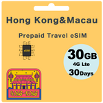 Load image into Gallery viewer, Hong Kong &amp; Macau Prepaid Travel eSIM Card (Data Only)
