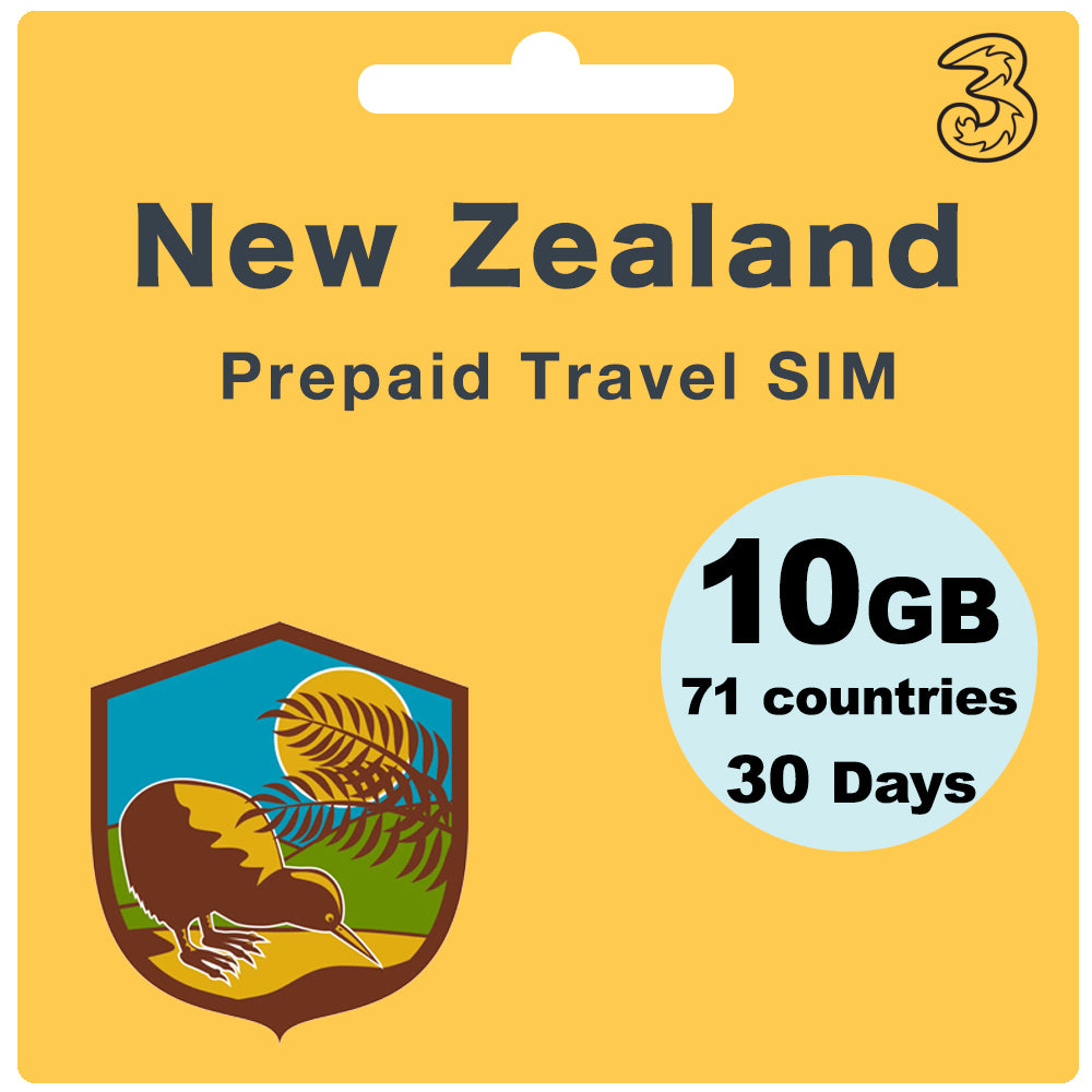 New Zealand & Australia Prepaid Travel SIM Card