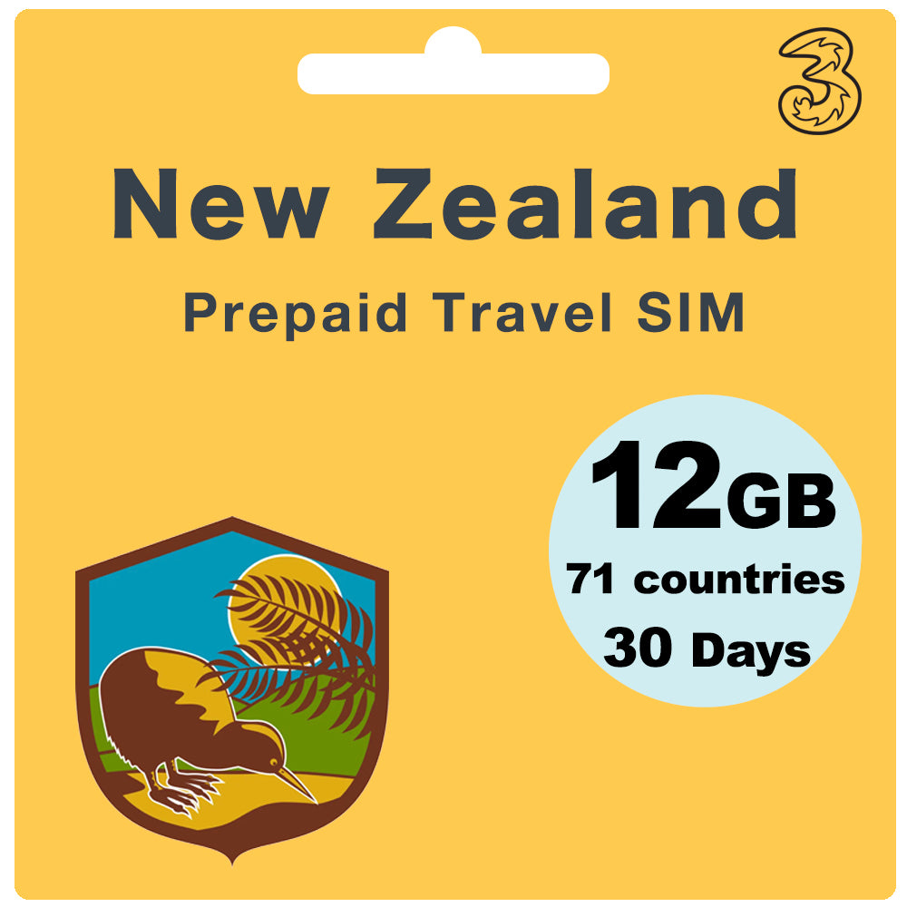 New Zealand & Australia Prepaid Travel SIM Card