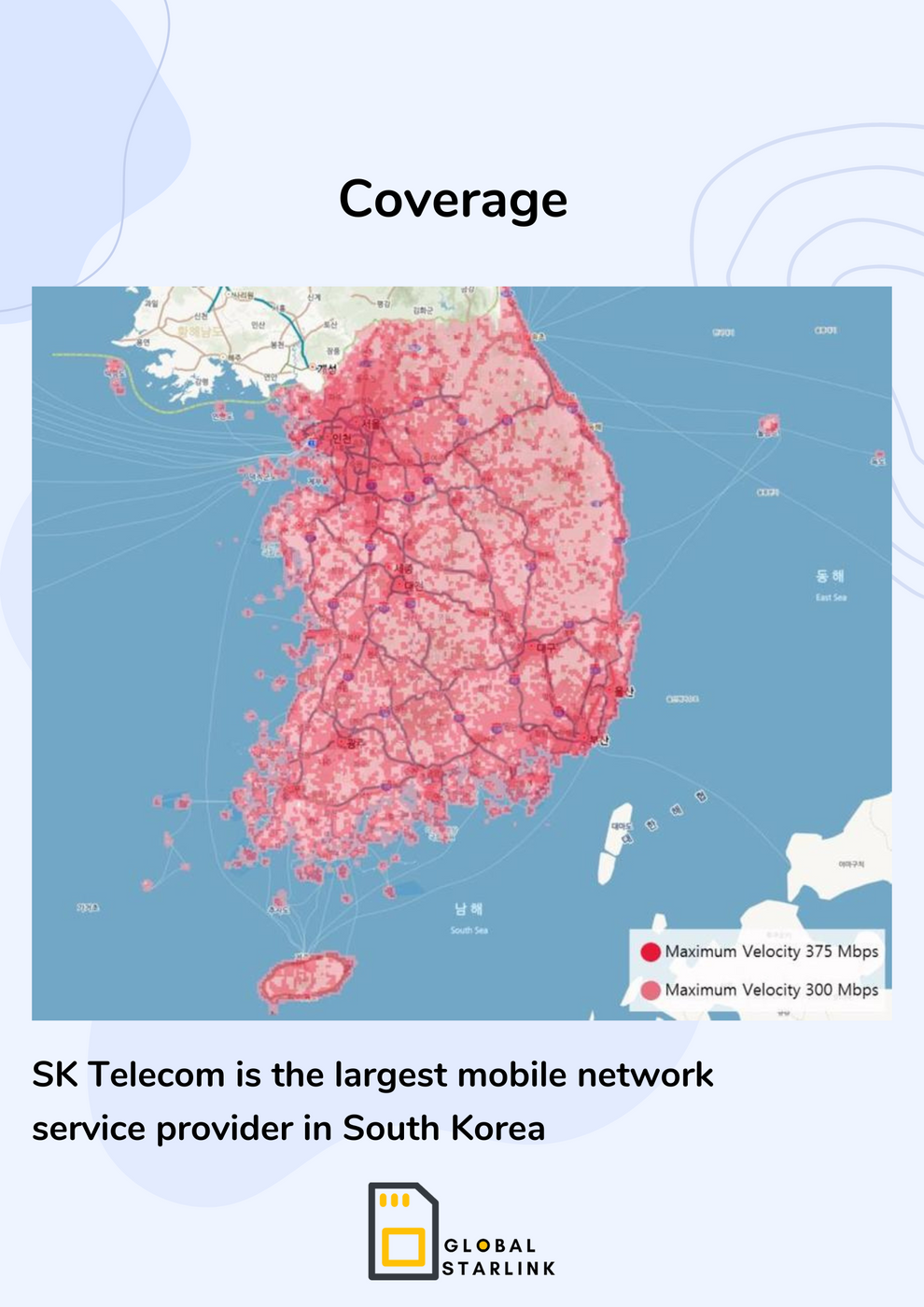 South Korea Prepaid Travel eSIM Card - SK Telecom (Data Only)