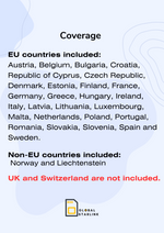Load image into Gallery viewer, Europe &amp; UK Prepaid Travel eSIM Card 25GB 4G Data 15 Days 29 Countries - Orange Spain
