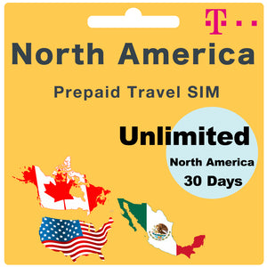 T-Mobile USA Prepaid Travel SIM Card Unlimited Data and Talk