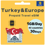 Load image into Gallery viewer, Turkey &amp; Europe Prepaid Travel eSIM Card - Turkcell (Data Only)
