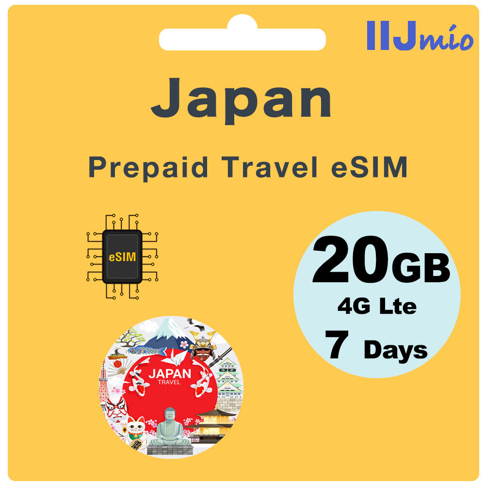 Japan Prepaid Travel eSIM Card - IIJmio (Data Only)