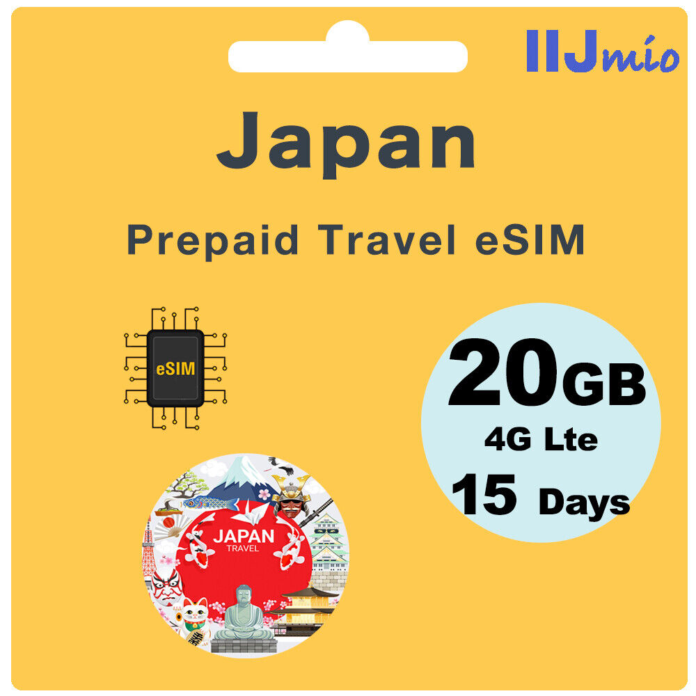 Japan Prepaid Travel eSIM Card - IIJmio