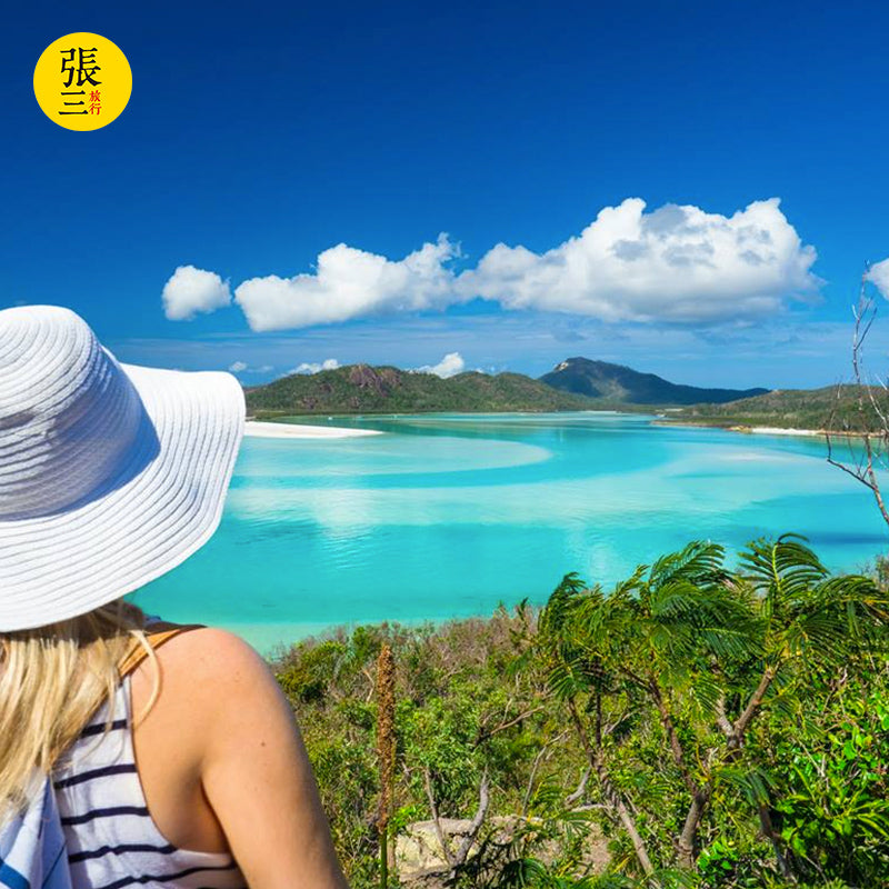 澳大利亚:圣灵群岛乘观光机鸟瞰心形大堡礁