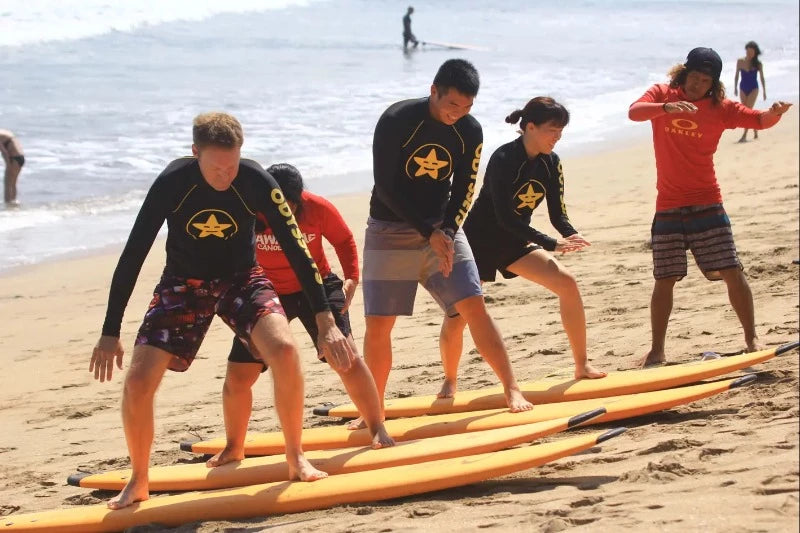 Surfing Lesson in Bali by Odysseys Surf School