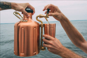 GrowlerWerks uKeg Pressurized Growler - Copper-Plated - 128 fl. oz.