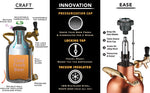 Load image into Gallery viewer, GrowlerWerks uKeg Pressurized Growler - Copper-Plated - 64 fl. oz.
