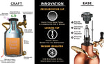 Load image into Gallery viewer, GrowlerWerks uKeg Pressurized Growler - Copper-Plated - 128 fl. oz.
